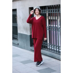 103470 TOPTAN BORDO PANTOLON TAKIM