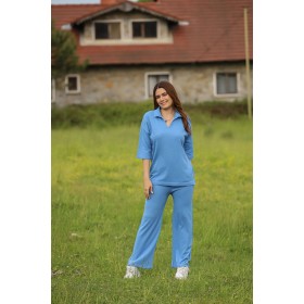 103516 TOPTAN BEBE MAVİ PANTOLON TAKIM