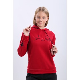 104087 TOPTAN KIRMIZI SWEAT