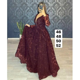 105807 TOPTAN BORDO ABİYE