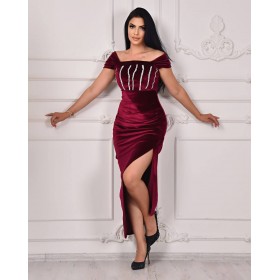 106940 TOPTAN BORDO ABİYE