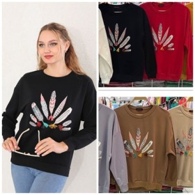 112460 TOPTAN VİZON SWEAT