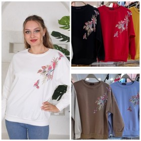 112466 TOPTAN KIRMIZI SWEAT