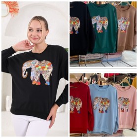 112484 TOPTAN VİZON SWEAT