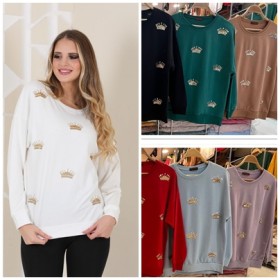 112492 TOPTAN VİZON SWEAT