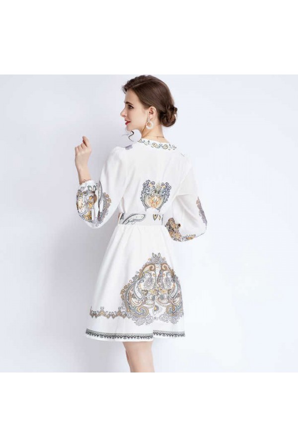 113513 patterned DRESS