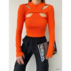 116219 TOPTAN ORANGE BLUZ