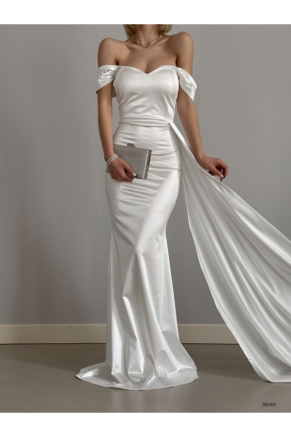 118654 білий Вечірня сукня