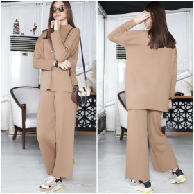 123307 TOPTAN CAMEL PANTOLON TAKIM