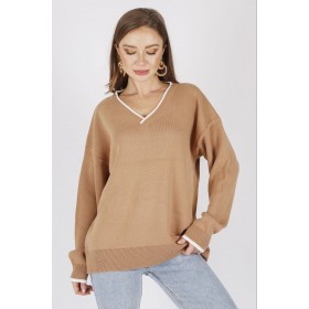 136149 TOPTAN CAMEL BLUZ