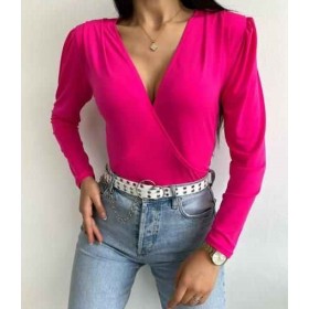 137855 TOPTAN PEMBE BODYSUIT