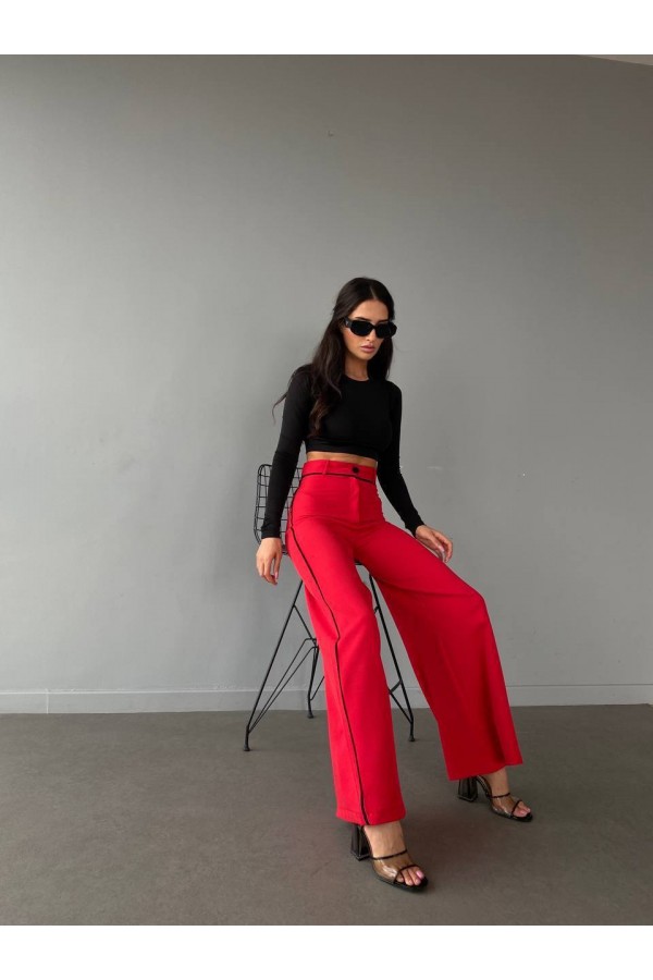 143140 red TROUSERS