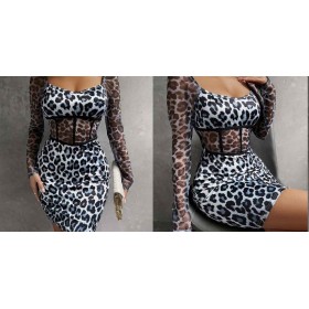 144883 TOPTAN LEOPAR ELBİSE