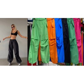 151382 TOPTAN NEON YEŞİL PANTOLON