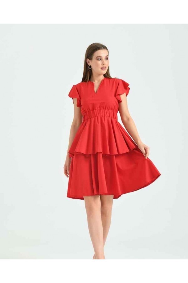 159803 red Evening dress