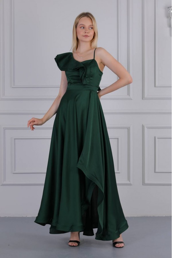 171329 GREEN Evening dress