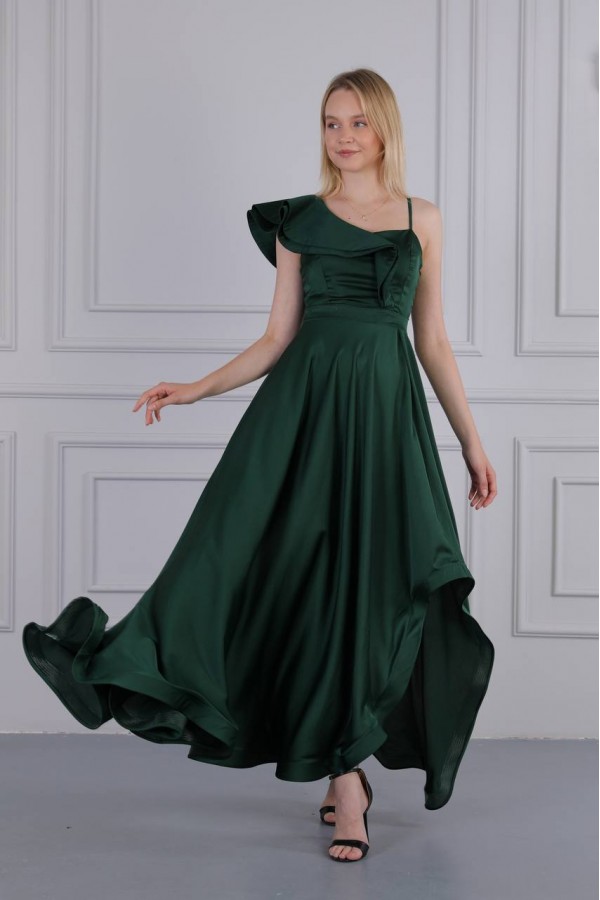 171329 GREEN Evening dress