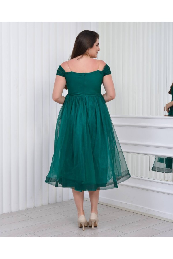 181035 Изумрудно-зеленый Вечернее платье