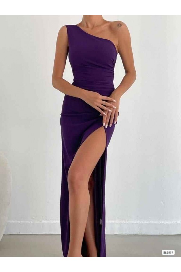 181116 purple Evening dress
