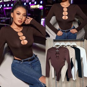 201980 TOPTAN KAHVE BODYSUIT