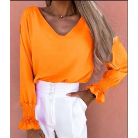 204947 TOPTAN ORANGE BLUZ