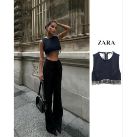 206483 TOPTAN SİYAH CROP