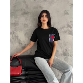 209938 TOPTAN SİYAH TSHIRT