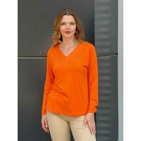 212613 TOPTAN ORANGE BLUZ