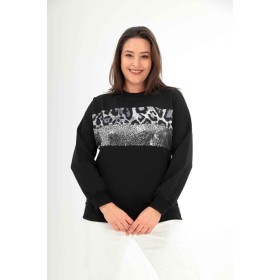 214382 TOPTAN SİYAH SWEAT