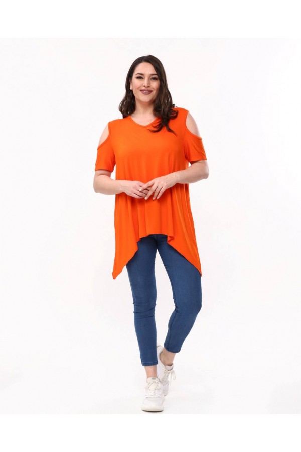 216309 TOPTAN ORANGE BLUZ