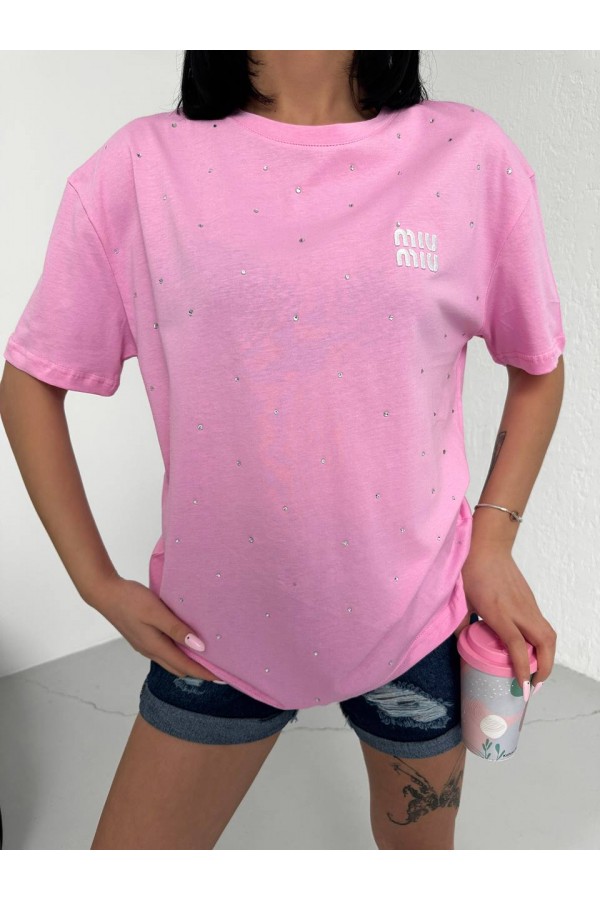 216574 TOPTAN PEMBE TSHIRT