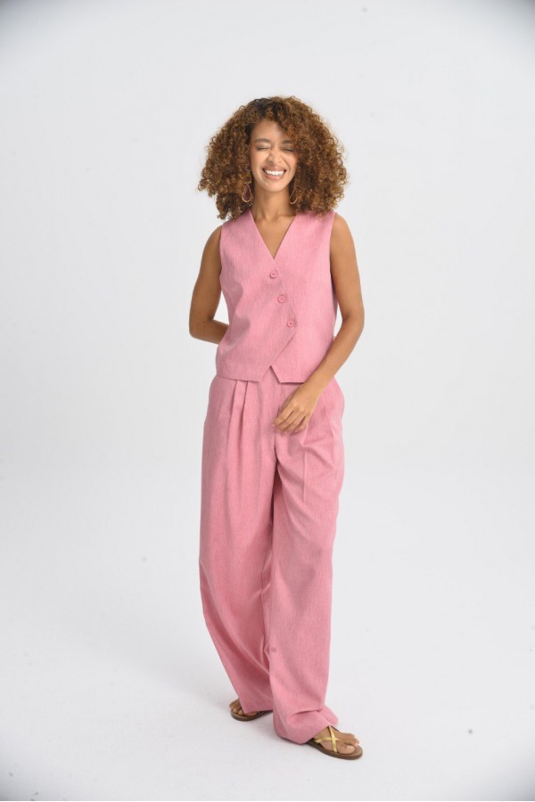 216966 TOPTAN PEMBE PANTOLON TAKIM