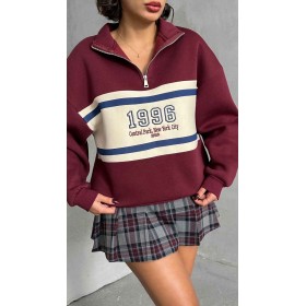 219746 TOPTAN BORDO SWEAT