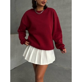 219771 TOPTAN BORDO SWEAT