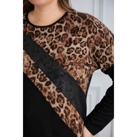 220663 TOPTAN LEOPAR BLUZ