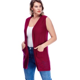 2473 TOPTAN BORDO HIRKA YELEK