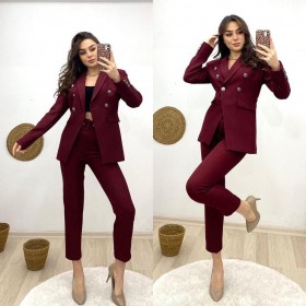 Toptan 83 BORDO PANTOLON TAKIM