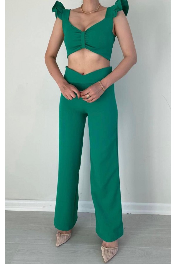 94941 GREEN Pants suit