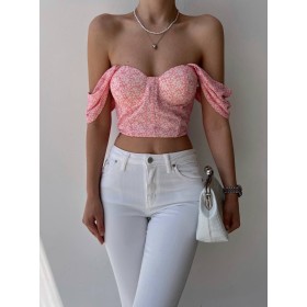 95051 TOPTAN DESENLİ CROP