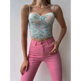 95053 TOPTAN DESENLİ CROP